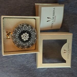 Antica Murrina Venezia, Millefiori, Murano Glass Artisan Pendant in original Box